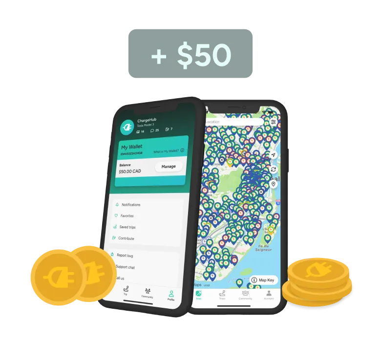 » Chargehub $50 of charging credits (100% off)