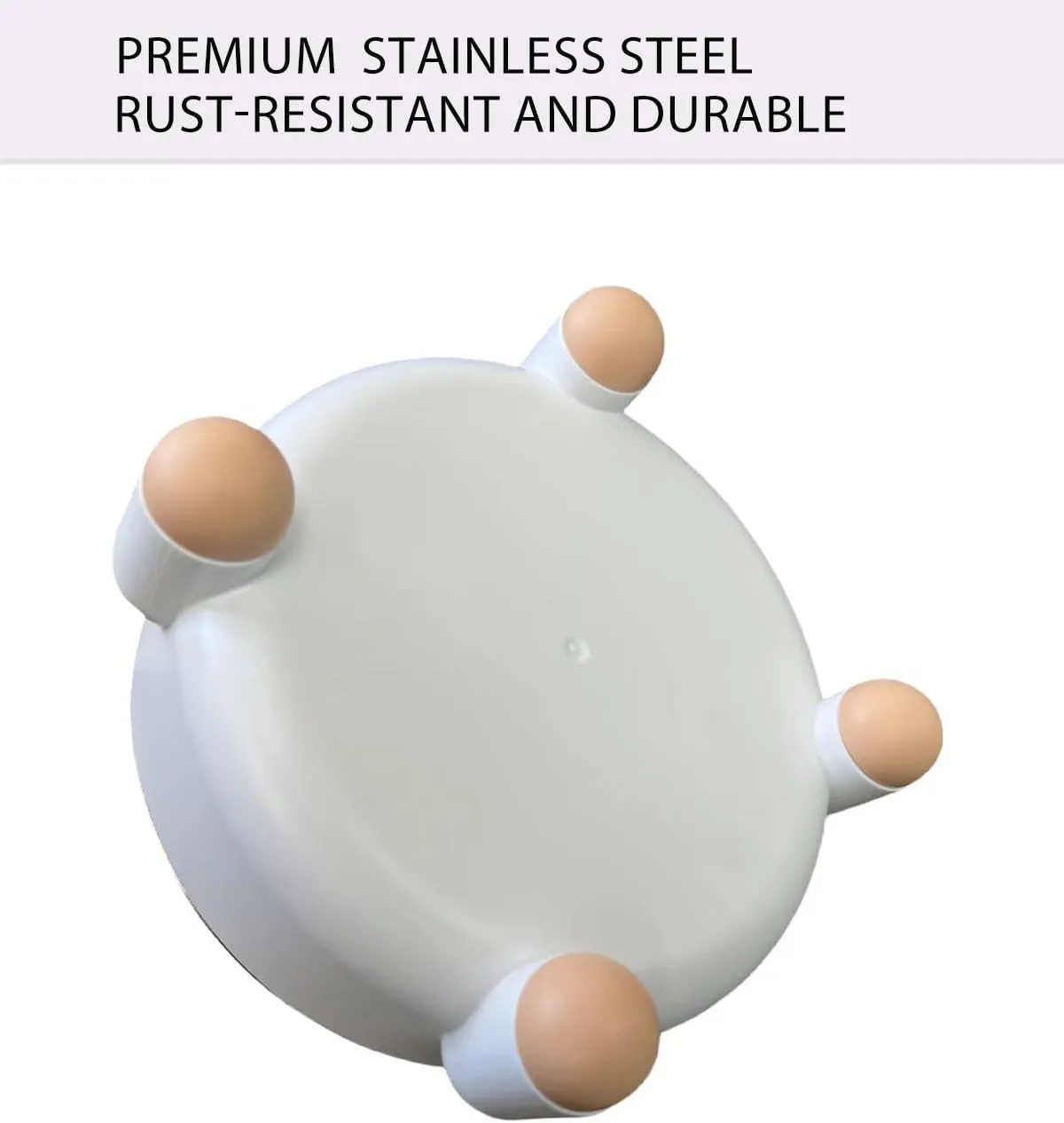 2-Pack Elevated Stainless Steel Cat Bowls - Non-Slip, Raised Metal Pet Bowls for Cats & Small Dogs, Whisker-Friendly, Dishwasher Safe, Holds 3 Cups (24 oz Each), White, Modern Nordic Design