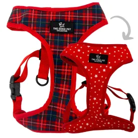 Ancol | Soho Collection | Dog Harness | Reversible Tartan & Stars Pattern