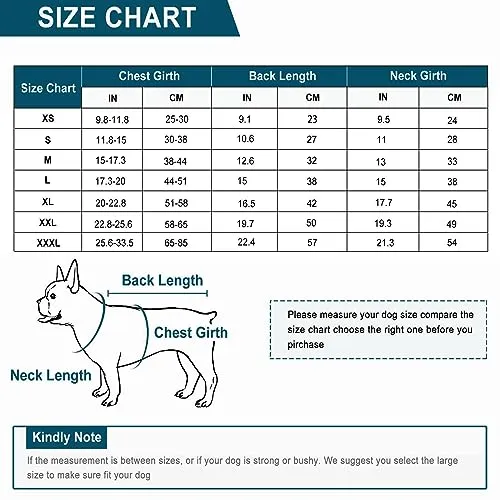ASENKU Windproof Dog Winter Coat Waterproof Dog Jacket Warm Dog Vest Cold Weather Pet Apparel with 2 Layers Fleece Lined for Small Medium Large Dogs (Red&Navy, XXL)