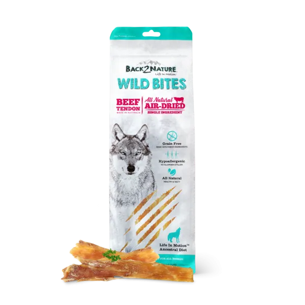 Back2Nature Dog Wild Bites Beef Tendon 125g