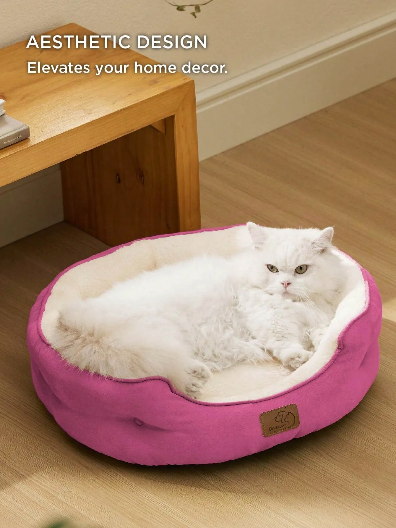 Bedsure Round Cat Beds For Indoor Cats, Dog Beds For Small Dogs
