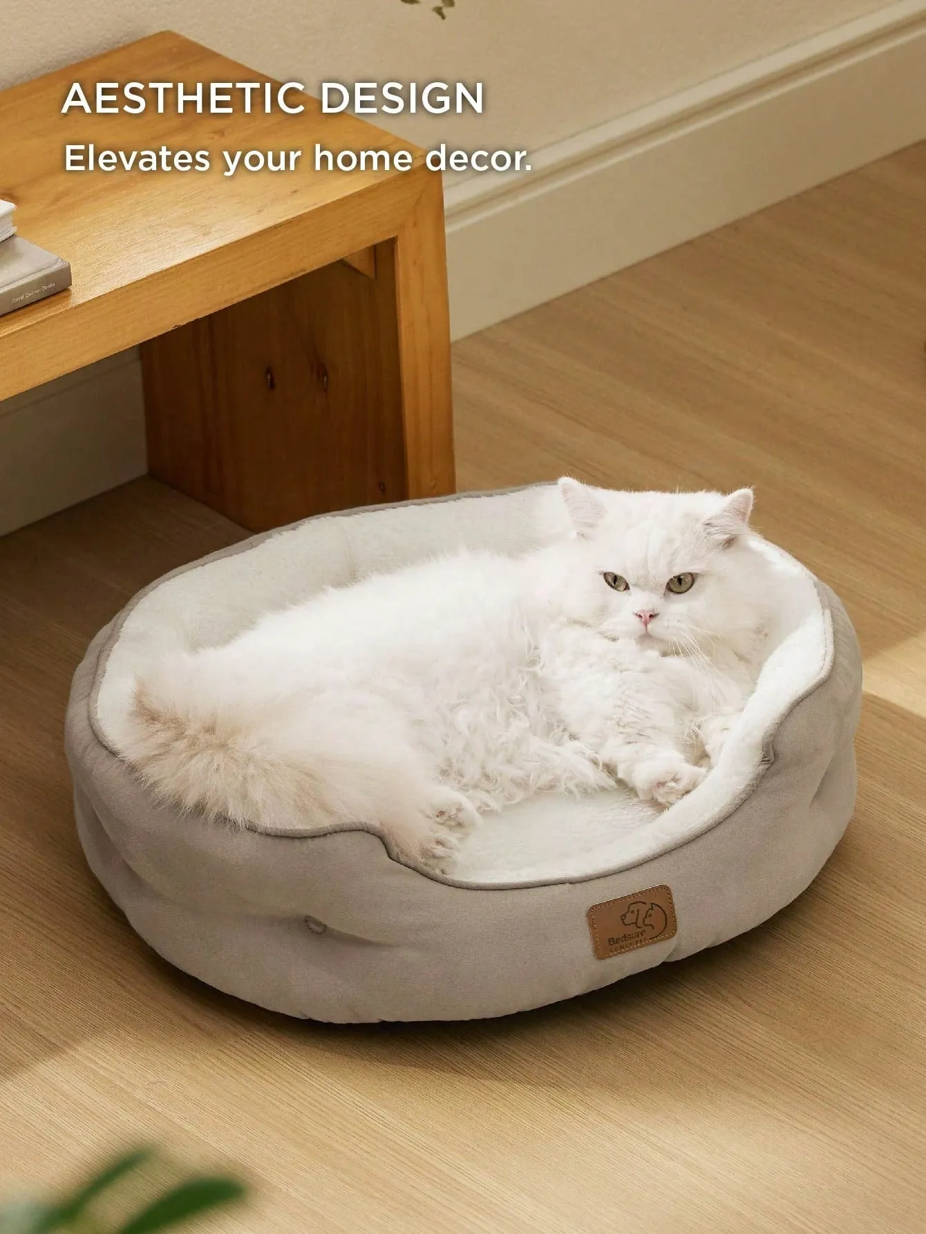 Bedsure Round Cat Beds For Indoor Cats, Dog Beds For Small Dogs