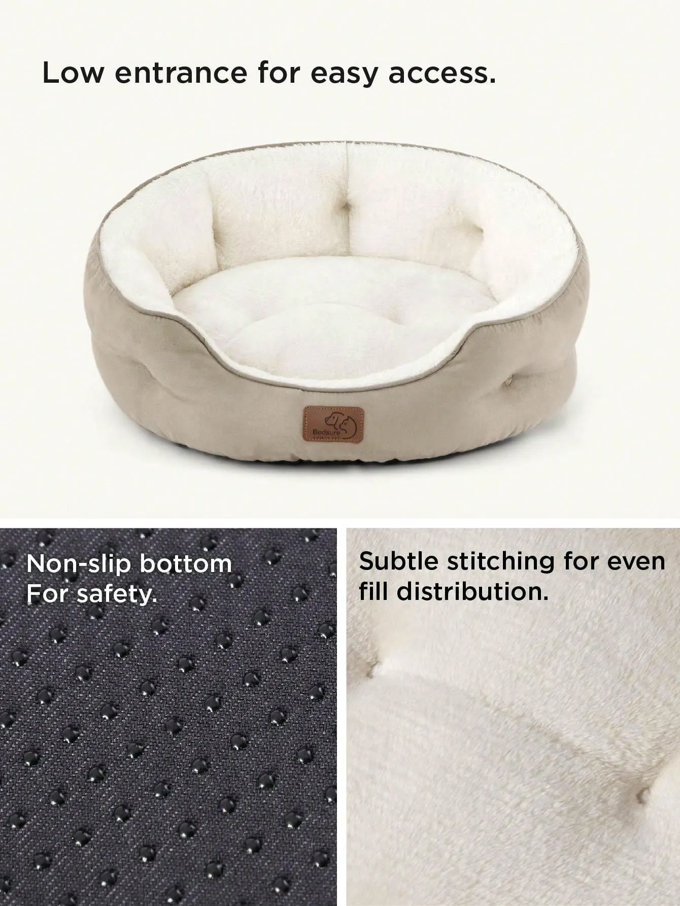 Bedsure Round Cat Beds For Indoor Cats, Dog Beds For Small Dogs