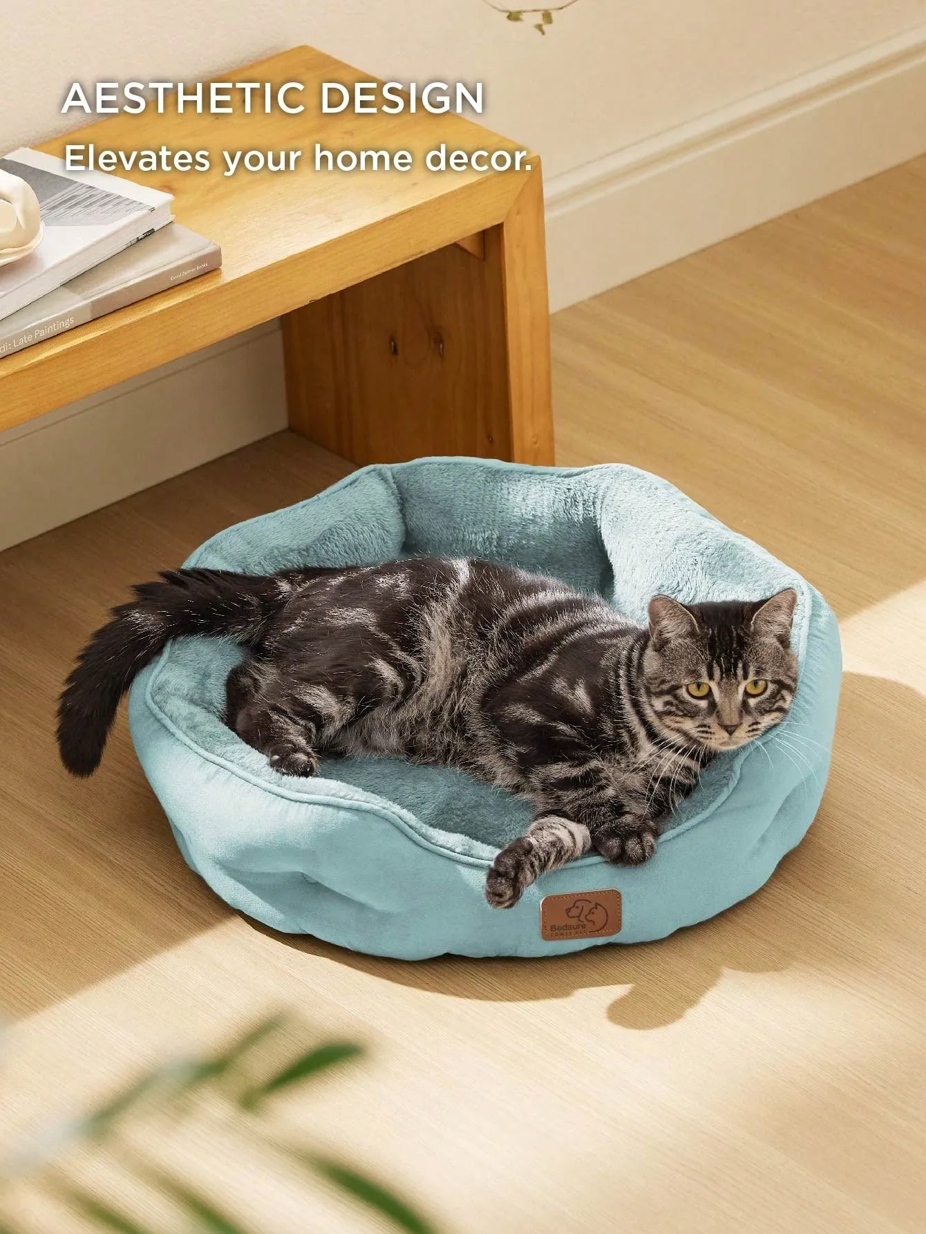Bedsure Round Cat Beds For Indoor Cats, Dog Beds For Small Dogs