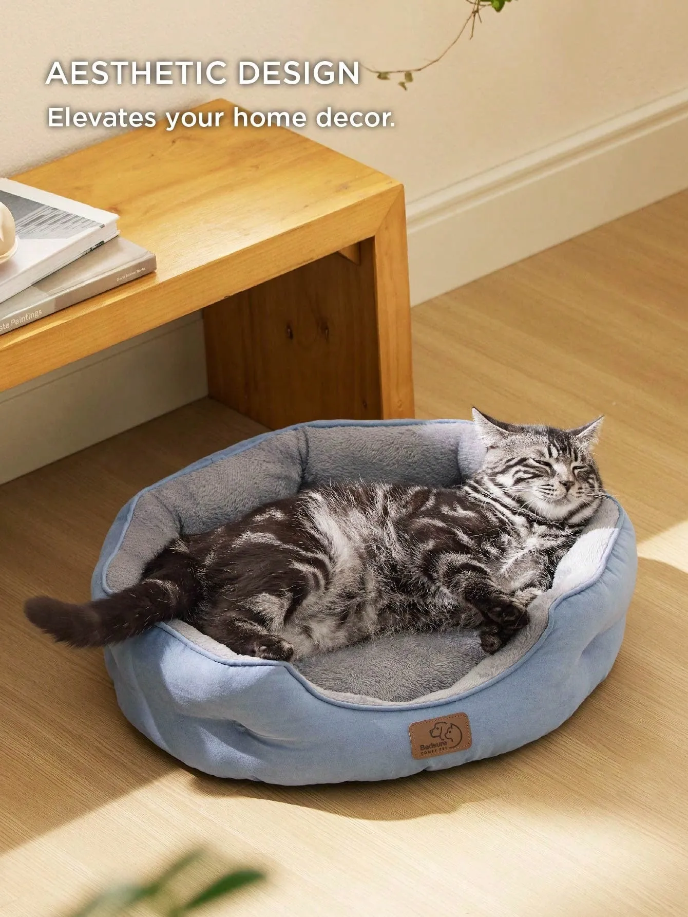 Bedsure Round Cat Beds For Indoor Cats, Dog Beds For Small Dogs