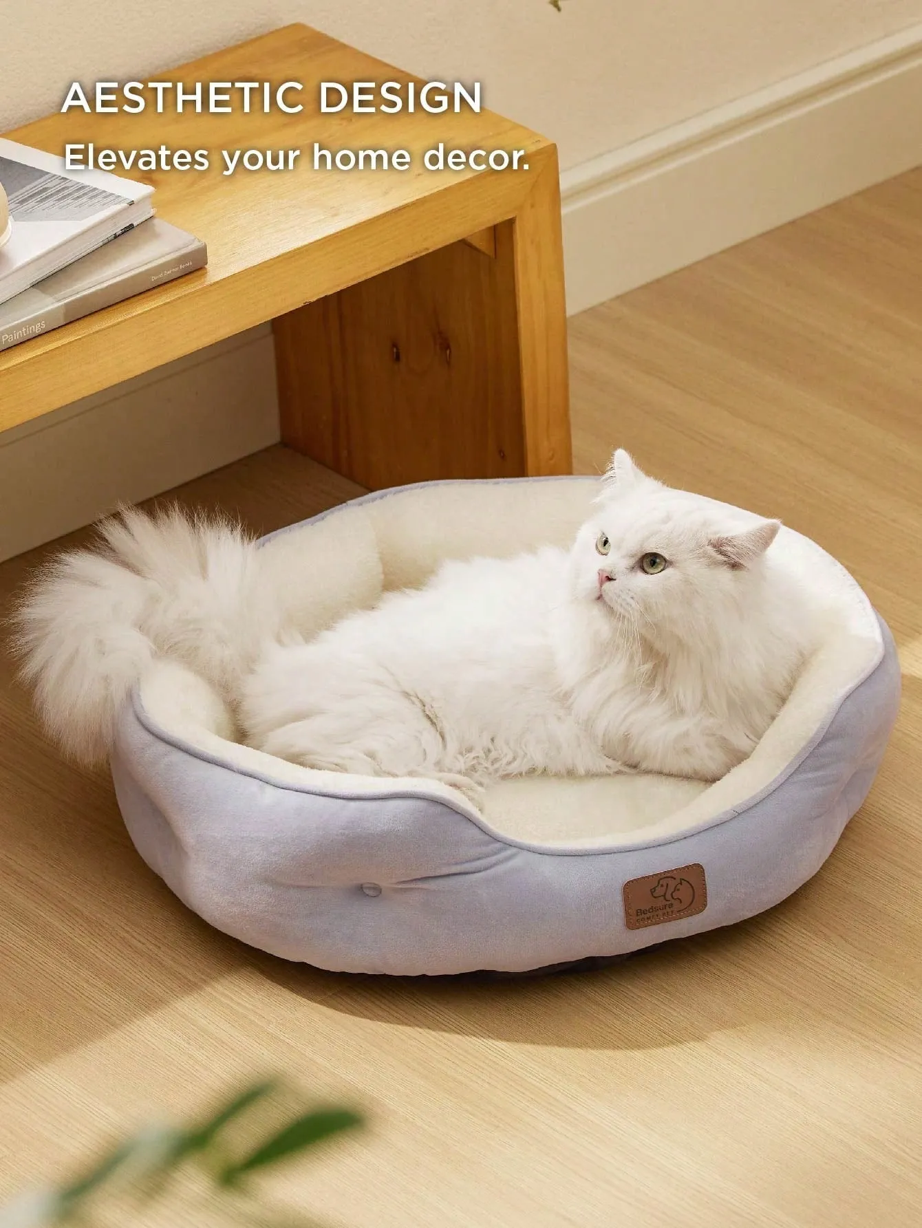 Bedsure Round Cat Beds For Indoor Cats, Dog Beds For Small Dogs