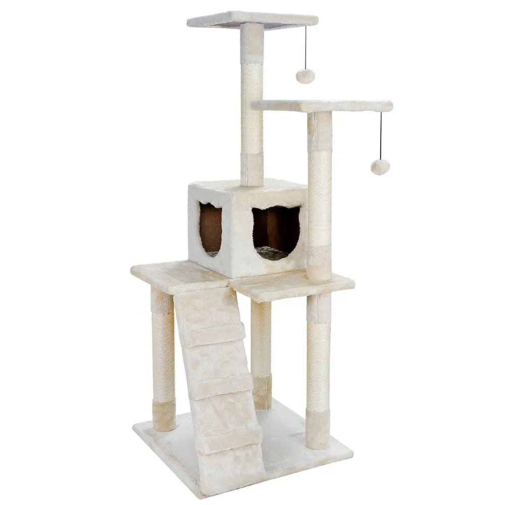 Cat Tree House Scratching Post with Stairs
