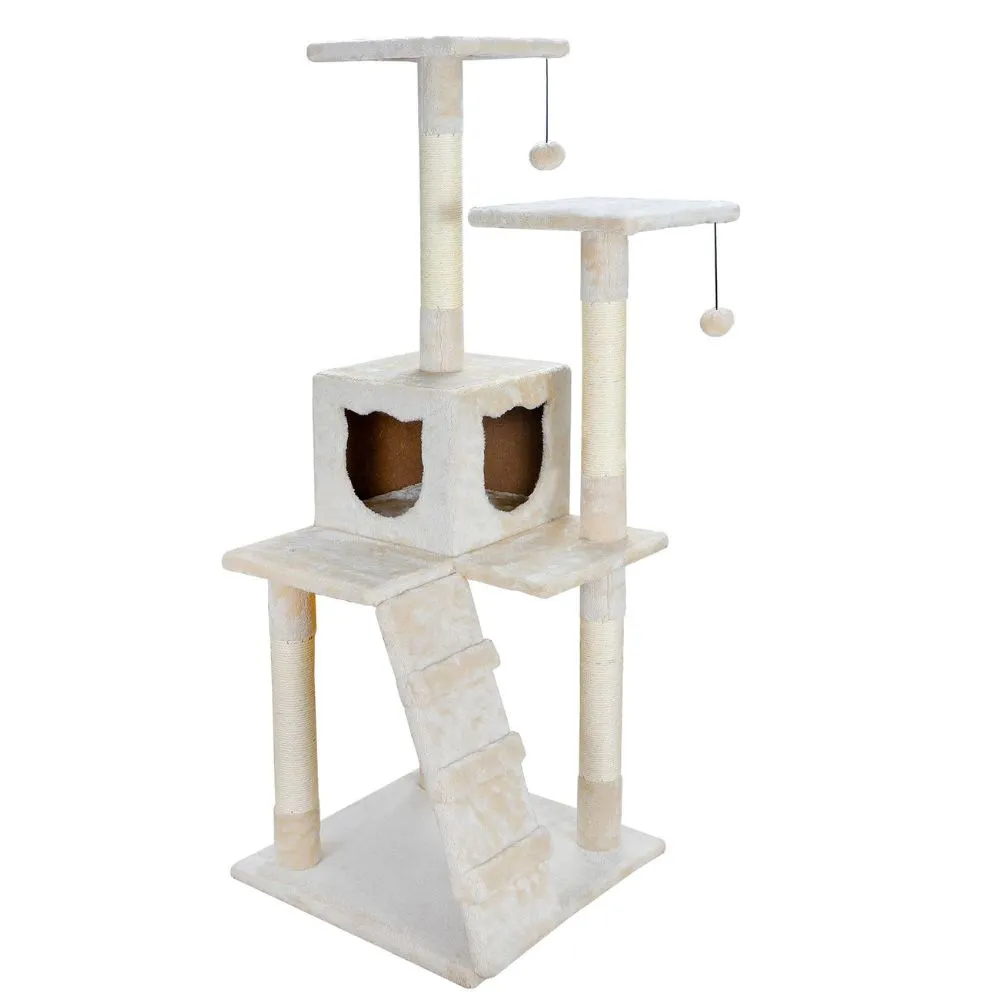 Cat Tree House Scratching Post with Stairs