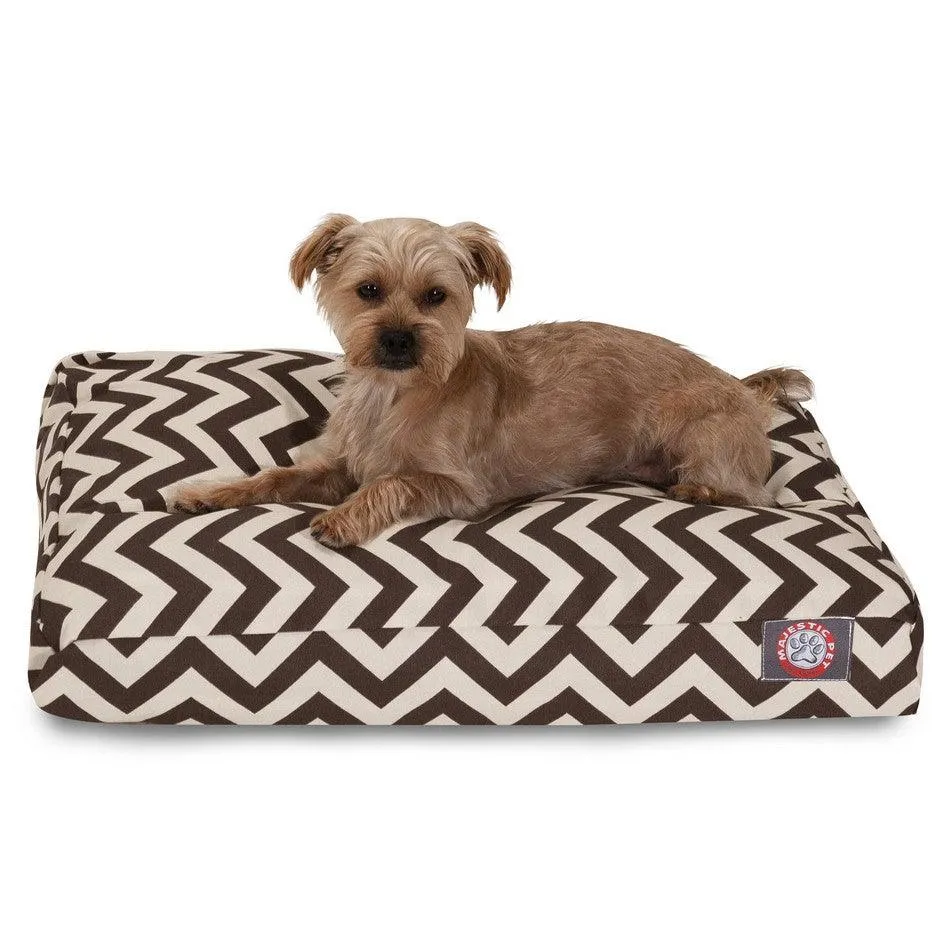 Chevron Memory Foam Dog Bed