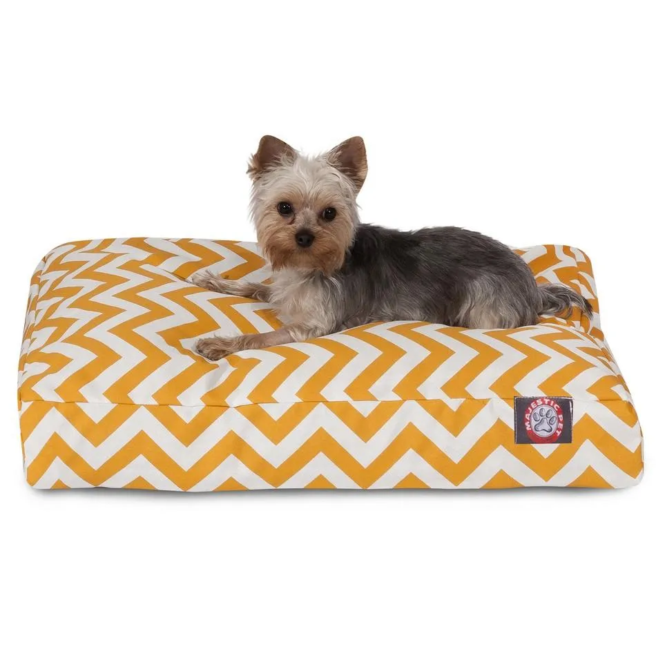 Chevron Memory Foam Dog Bed