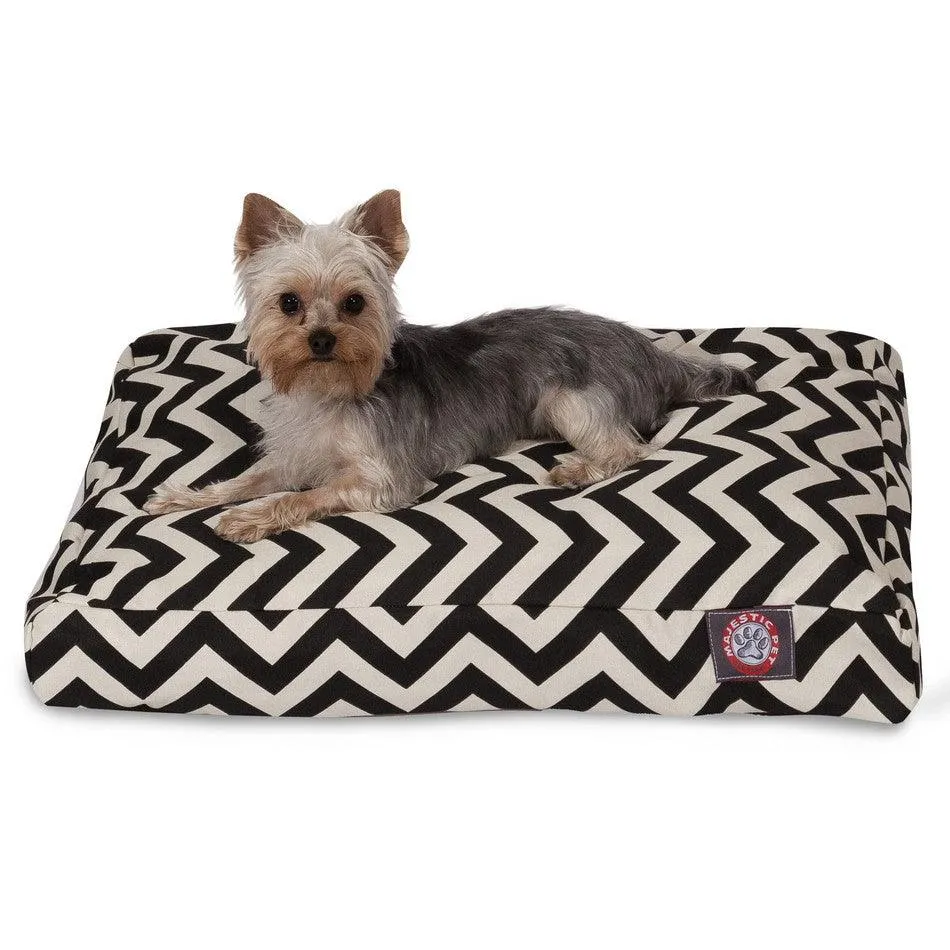 Chevron Memory Foam Dog Bed