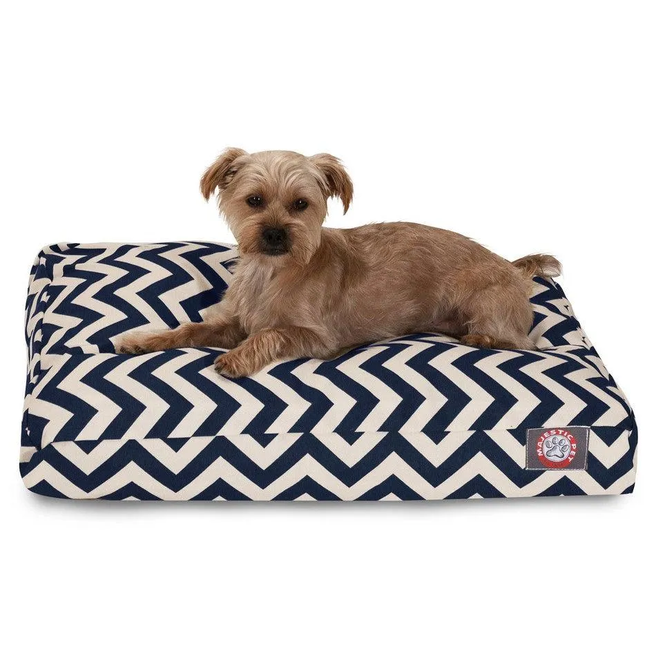 Chevron Memory Foam Dog Bed