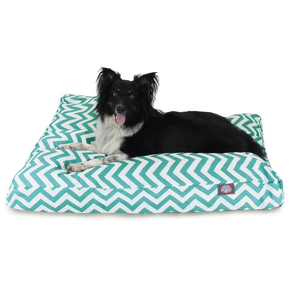 Chevron Memory Foam Dog Bed