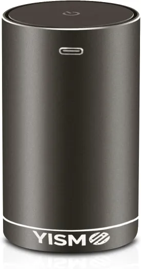 Clean Air Freshener and Odor Eliminator. Travel Size Electric Fragrance Diffuser Removes Pet, Smoke and Other Odors. Smart-Touch USB Charge. Home, Office or Travel. (Pet, Black)
