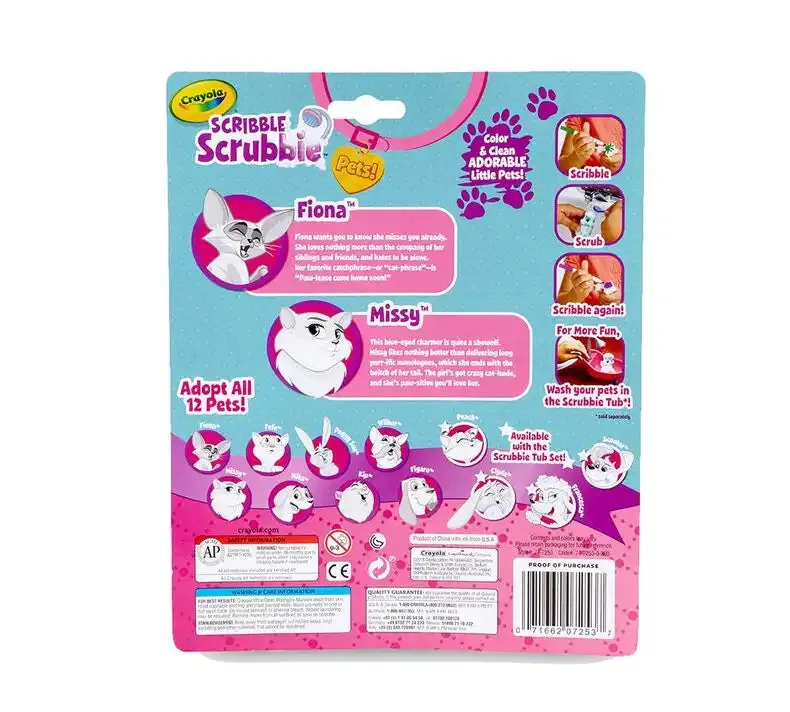 Crayola - Scribble Scrubbie Pets, Cats