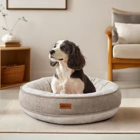 Deconovo Calming Donut Dog Bed Cozy Waterproof Pet Bed 20 Inch Khaki