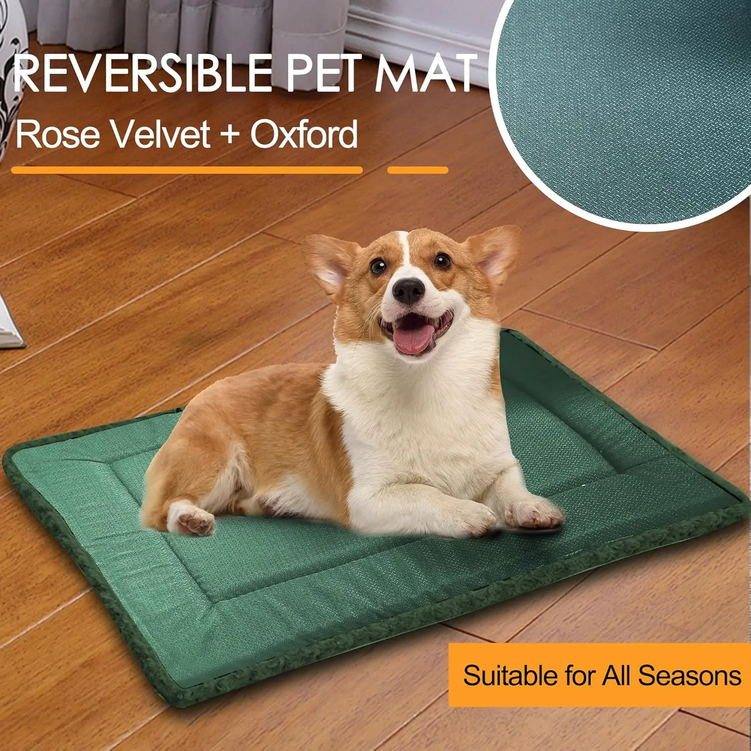Dog Beds for Medium Dogs - Chew Proof, Plush Mats Designed for Crates & Kennels, Durable and Comfortable for Travel or Home Use, Machine Washable and Waterproof, Perfect for Medium Sized Dogs & Cats