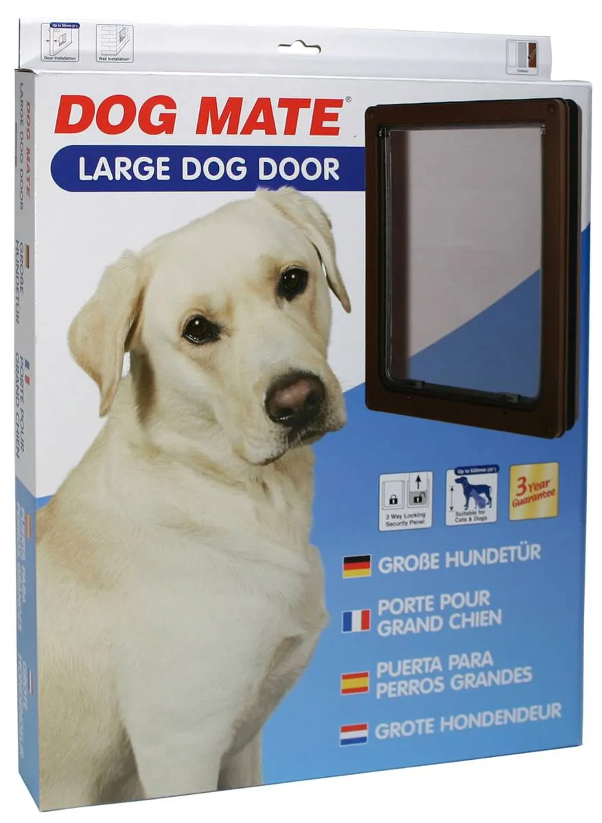 Dog Mate | Dog & Cat Flap | Brown