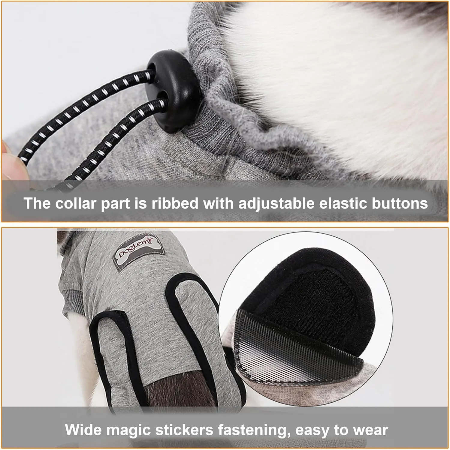 DogLemi Cat Surgery Recovery Suit Breathable Professional Cat Recovery Clothing for Surgical Abdominal Wounds After Surgery Wear Pajama Suit E-Collar Alternative Skin Diseases Protection (M)