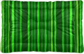 Green Stripes Outdoor Dog Bed for Small Dogs Washable Waterproof Travel Pet Bed Mat Portable Cat Bed with Non-Slip Bottom for Indoor and Sleeping 18 x 24 Inch