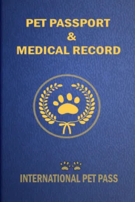 International Pet Passport: Pet Travel Passport & Medical Record for Pet Health and Travel, Size 4"x 6": normal passport size this Pet Health & ... Notebook, ... Record Book For Pet Lovers   2023 6 13