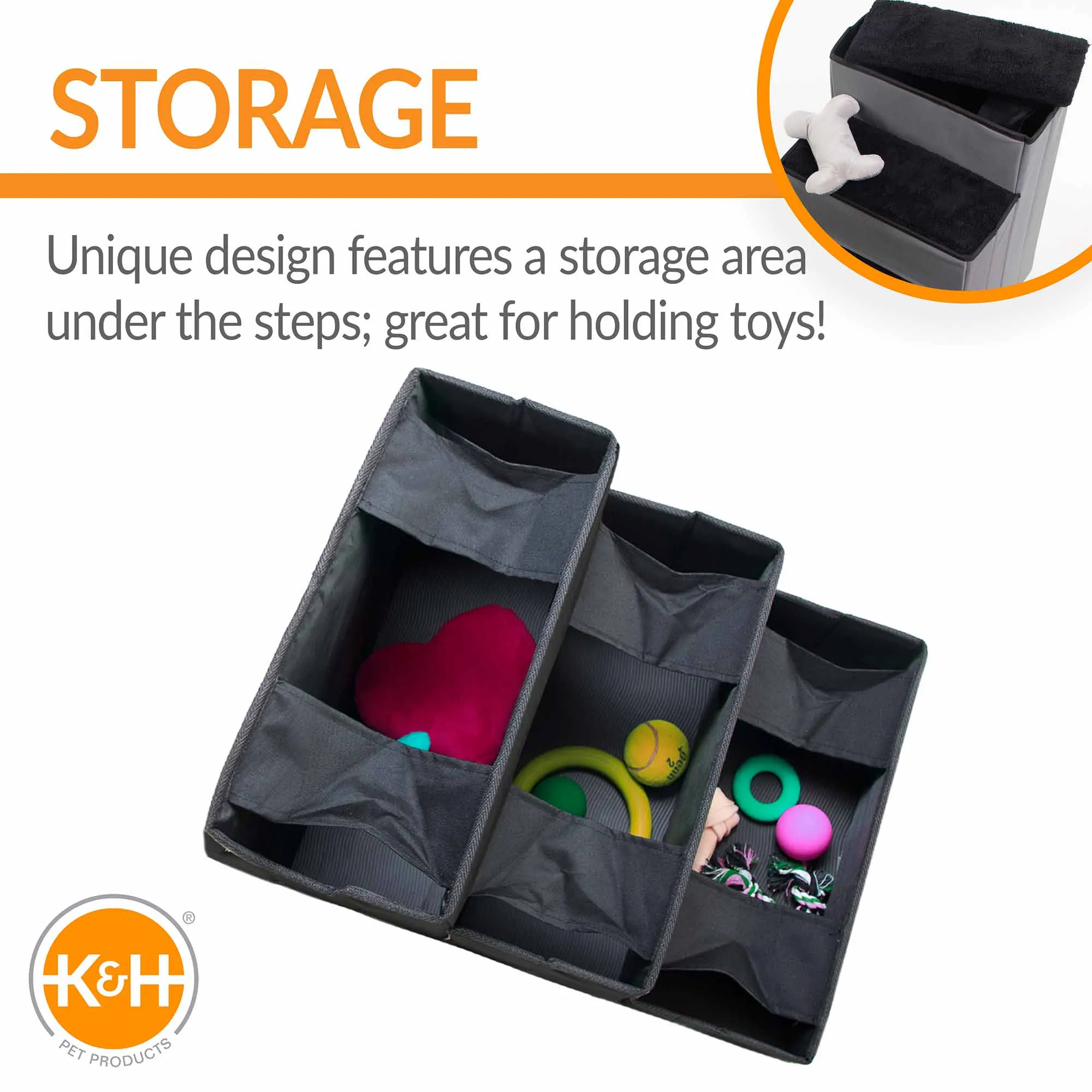 K&H Pet Products - Pet Stair Steps with Storage