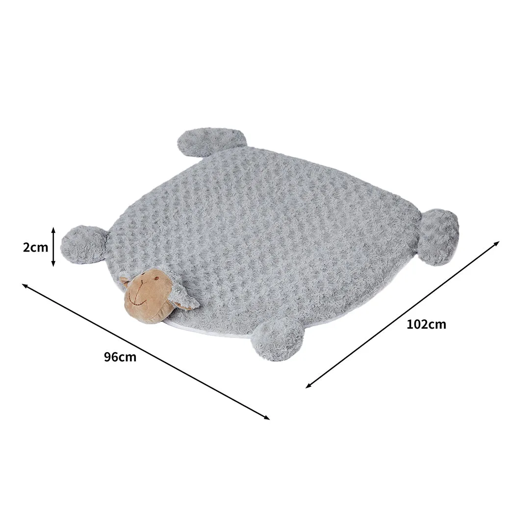 LARGE Dog Beds Pet Calming Squeaky - Grey