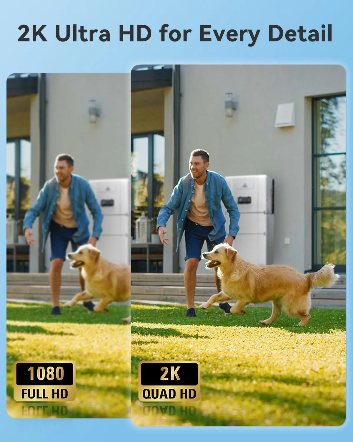 MUBVIEW Security Camera, 2K Wired Outdoor Camera with 360 Coverage, Night Vision, Motion Tracking, 2-Way Talk, IP66, 5G/2.4G WiFi, AI Detection, Local & Cloud Storage, Home Security Camera, 1-Pack