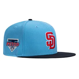 New Era 59Fifty San Diego Padres Petco Park Patch Hat - Light Blue, Navy, Red