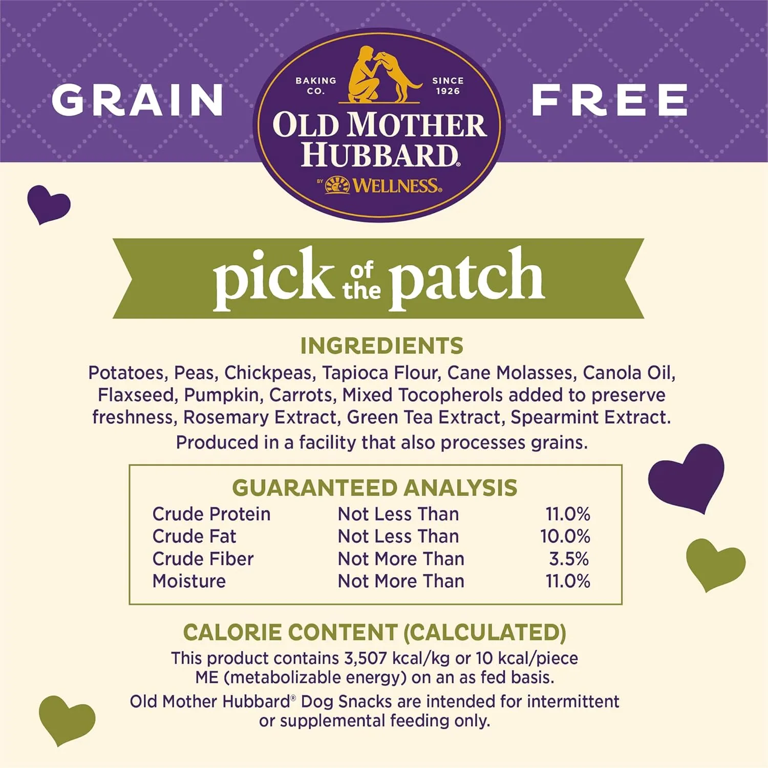Old Mother Hubbard Wellness Pick of The Patch Dog Biscuits, Natural, Training Treats, Pumpkin & Carrot Flavor, Mini Size, (16 Ounce Bag) (Pack of 2)