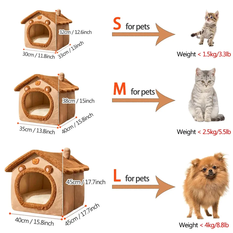 Pat and Pet Emporium | Pet Beds | Cute Foldable Pet House