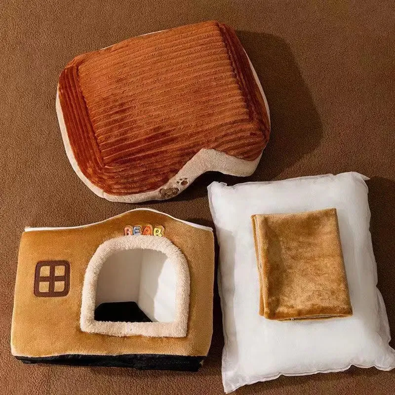 Pat and Pet Emporium | Pet Beds | Soft Foldable Pet Bed House
