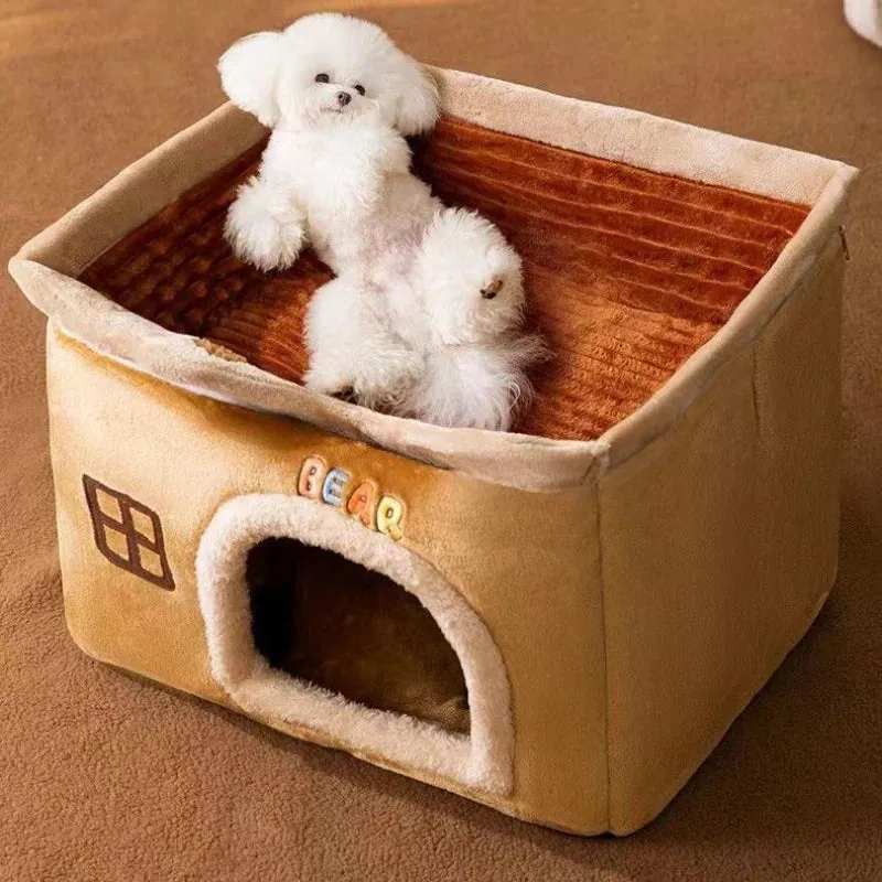 Pat and Pet Emporium | Pet Beds | Soft Foldable Pet Bed House