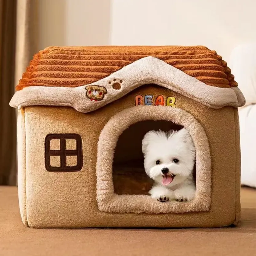 Pat and Pet Emporium | Pet Beds | Soft Foldable Pet Bed House