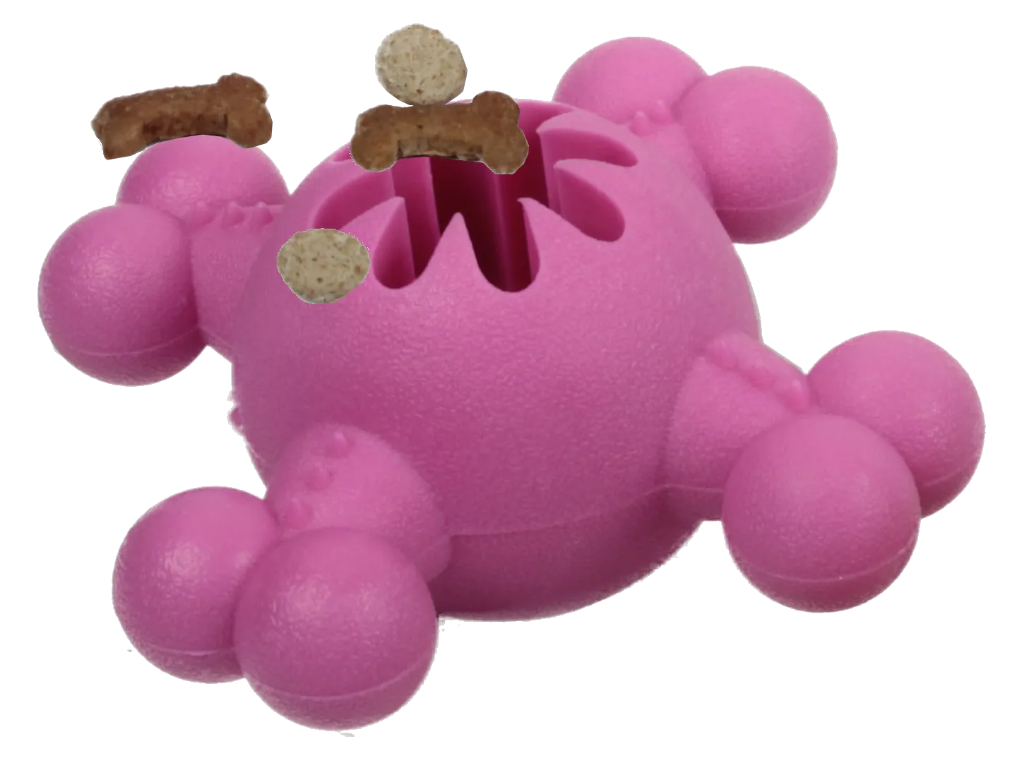 Pet Life Quadra-Bone TPR Treat Dispensing Durable Dog Toy