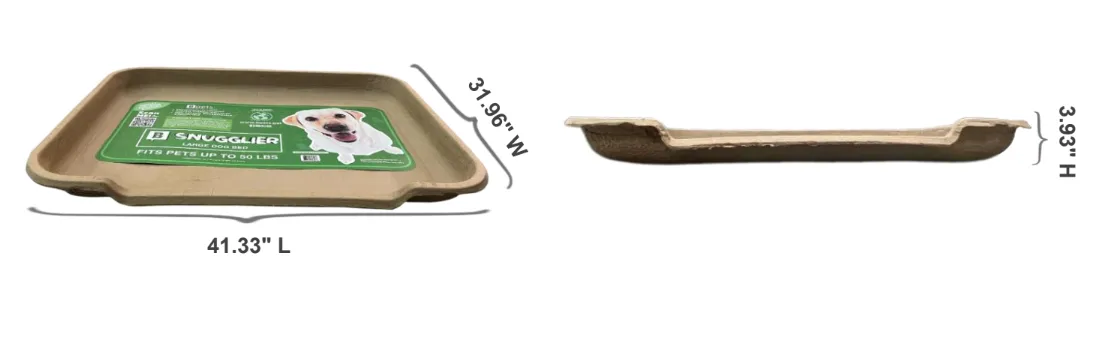 PetPro, B- Snuggler - Large Dog Bed, Biodegradable, Cardboard