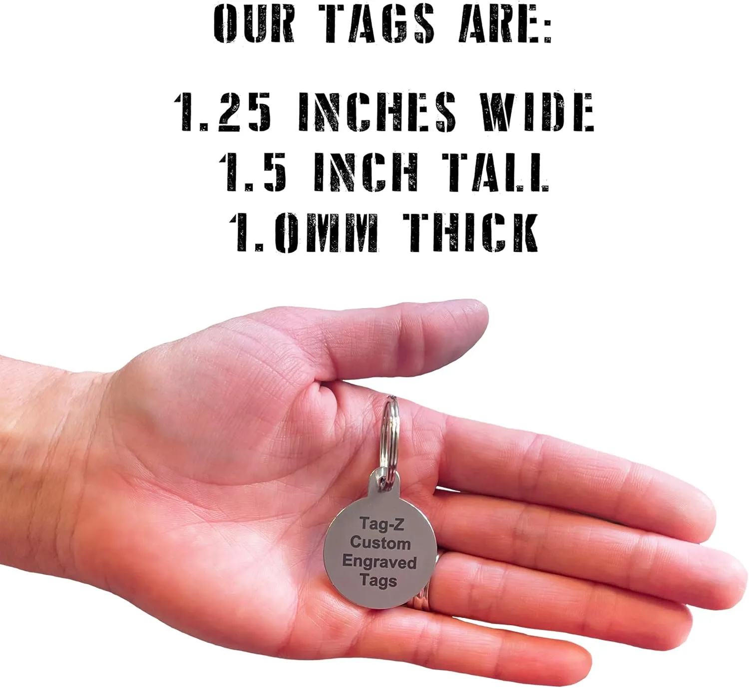Puerto Rico Flag Pet ID Tags, Custom Printed and Laser Engraved Circle