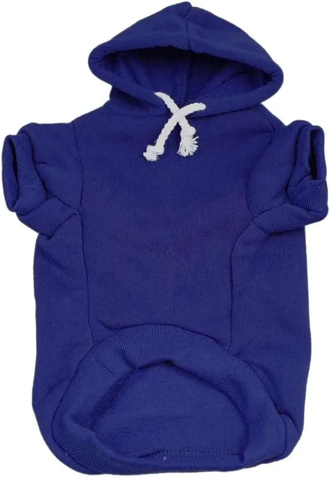 Put Me in Coach Football Dog Hoodie Fleece Lined Pullover Sweatshirt with Leash Hole (Royal Blue, 2X-Large 417)