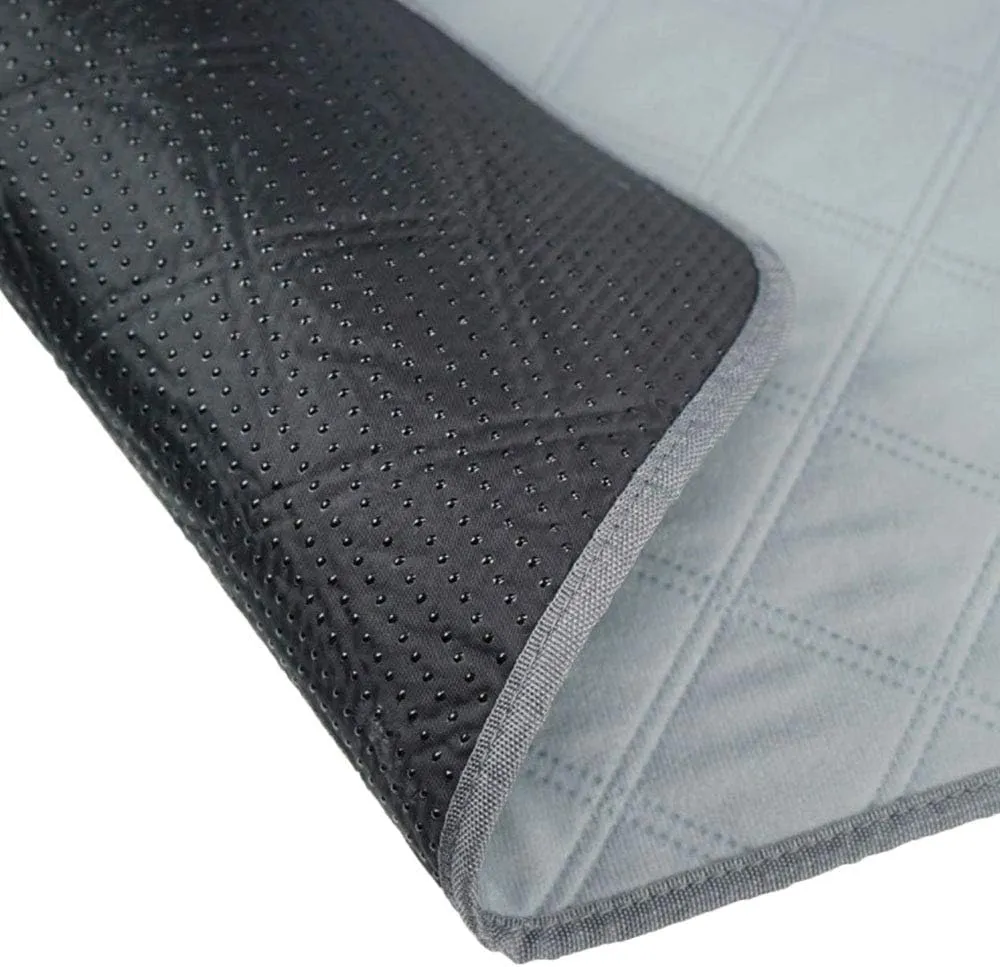 RIOUSSI Washable Pee Pads for Dogs, Reusable, Absorbent, Leakproof, Non Slip Pet Puppy Pads for Potty Training. Light Gray, 18x24 Inch(4pack)