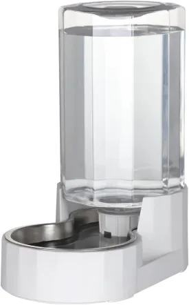 RIZZARI Automatic 3L Gravity Pet Water Dispenser with Stainless Steel Bowls, 100% BPA-Free,Safe and Large Capacity, Suitable for Small and Medium-Sized Cats and Dogs (3L Without Filter)