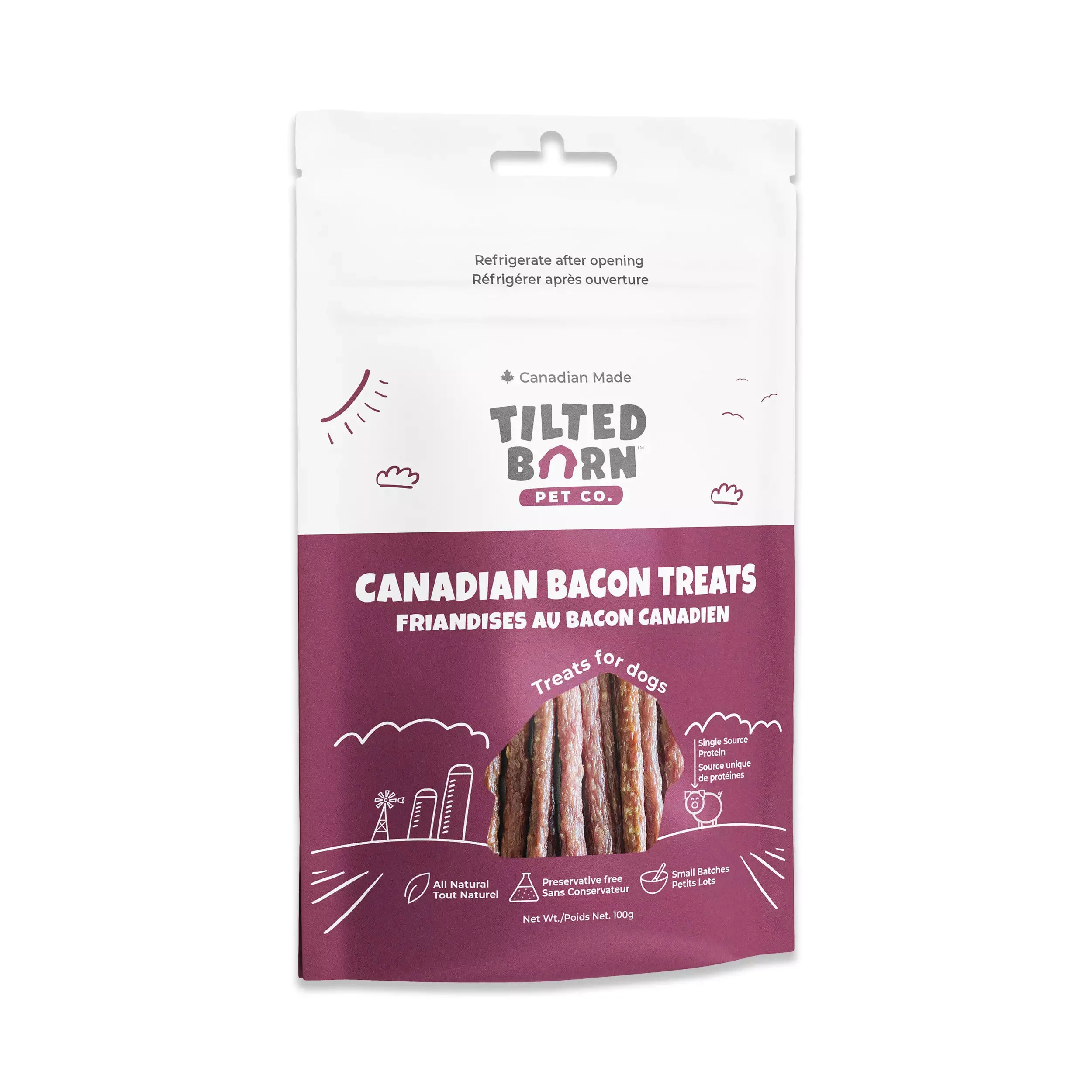 Tilted Barn - Treats - Canadian Bacon 100g