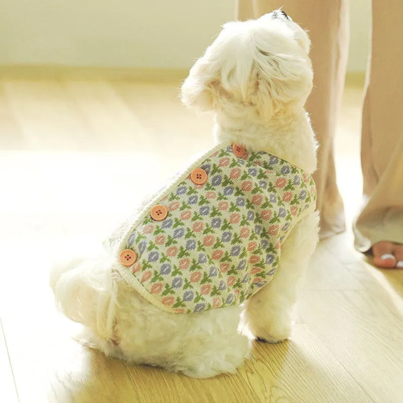 Tulip Classy Button Back Pet Jacket Vest