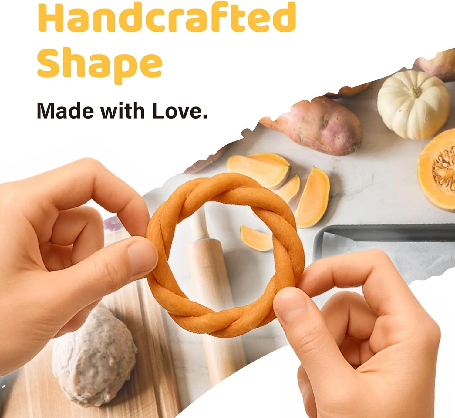 Turkey Dog Treats, All Natural Human Grade Dog Treat, Suitable for Training chew, US Sourced Raw Material, Hypoallergenic, Rawhide Alternative, Ring (Original)
