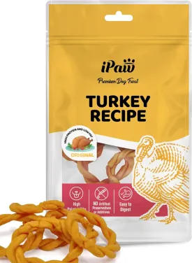 Turkey Dog Treats, All Natural Human Grade Dog Treat, Suitable for Training chew, US Sourced Raw Material, Hypoallergenic, Rawhide Alternative, Ring (Original)