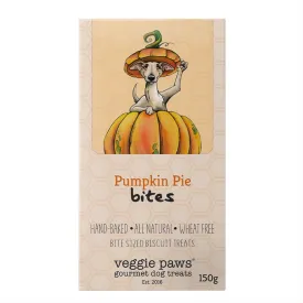Veggie Paws Gourmet Dog Treats Bites 150g - Pumpkin Pie