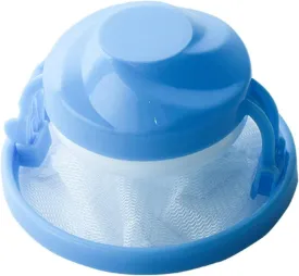 Washing Machine Hair Removal Catcher Filter Mesh Pouch Cleaning Ball Bag Dirty Fibers Collector Filter Laundry Ball Disc Hair Catcher Washing Machine Pet, Blue